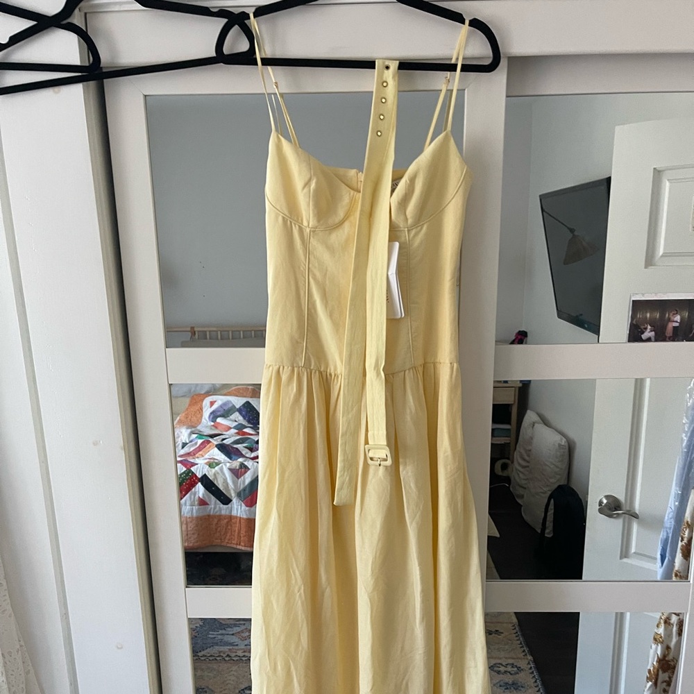 Shona Joy Limon Panelled Bustier Maxi Dress - US 4 *BNWT* - Picture 10 of 13